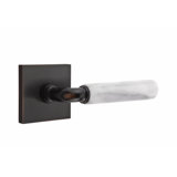 Select Privacy (Bed & Bath) Door Lever with Square Rosette