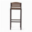 Ensemble de 2 tabourets d'extérieur en bois d'acacia Milos