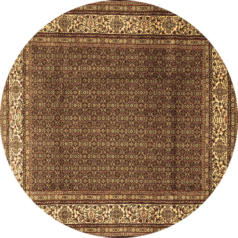Tapis brun traditionnel Traditional 1579, Rond 4 pi
