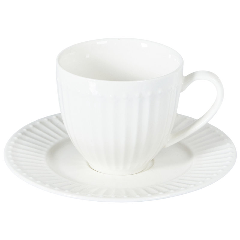 Handmade Porcelain Teacup and Saucer