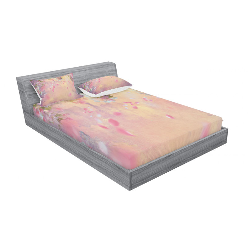 Microfiber Sheet Set, Queen Sheet Set with Fitted Sheet