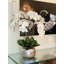 White Orchids In Artisanal Silver Pot
