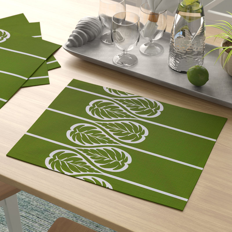 Ensemble de 4 napperons Wagstaff, Vert