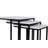 Modern Nesting Table Set (3 Pieces), Black & White Marble Design, 16.1 x 18.1 x 19.3 inches | 100% Metal Frame & 100% MDF Top | Stylish & Functional for Living Room or Office, Industrial Chic Decor