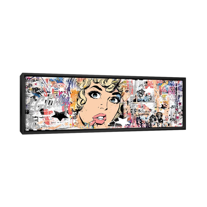 Gone for Good, impression sur toile tendue, H 12 po x l 36 po x P 1,5 po, Toile avec cadre noir