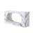 Fritzy Rectangular Console Table In White Engineered Stone