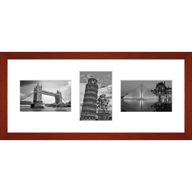 Klemenz Wood Picture Frame with Mat, White