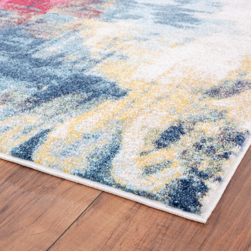 Rethman Performance Abstract Indoor Rug, Rectangle 5' x 7'