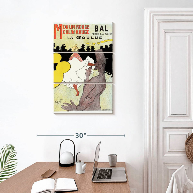 Nicci Moulin Rouge La Goulue 1898, H 32 po x l 20 po