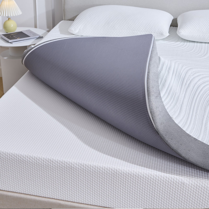 Surmatelas en mousse à mémoire de forme moyenne infusé de gel pour un sommeil confortable, 2", Très grand lit