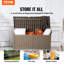Boîte de rangement pour l'extérieur avec coffre en aluminium