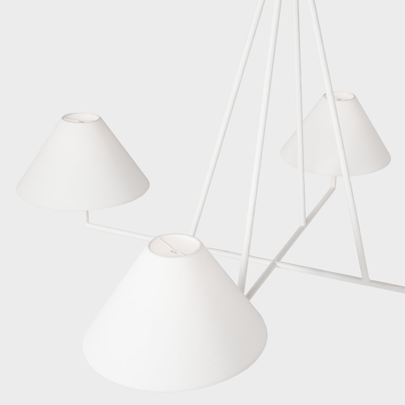 Ashton 4 - Light Chandelier, Plaster White