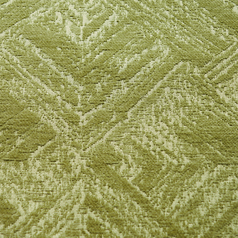  Chenille Throw Pillow Cover, Green, 20" x 20" x 1"