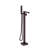 Topcraft Single Handle Floor Mounted Freestanding Tub Faucet with Handheld Shower, Oil Rubbed Bronze-69763909