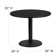 Ahlam 36'' Round Laminate Table Set with X-Base and 4 Trapezoidal Back Banquet Chairs