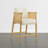 Upholstered Counter Stools with Hand-Woven Rope Arms-773685074