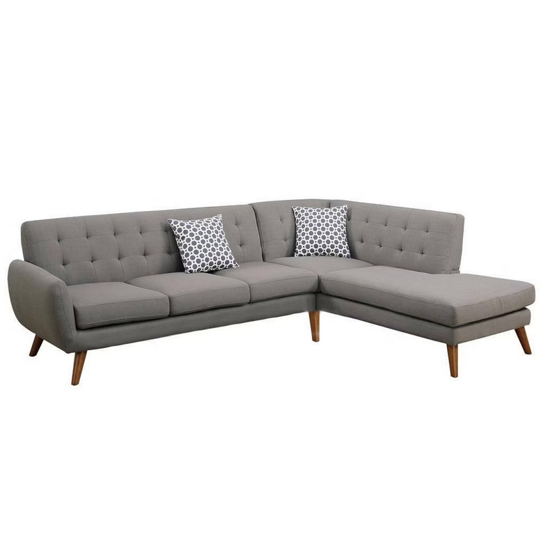 Upholstered L-Shaped Sectional Right Hand Facing