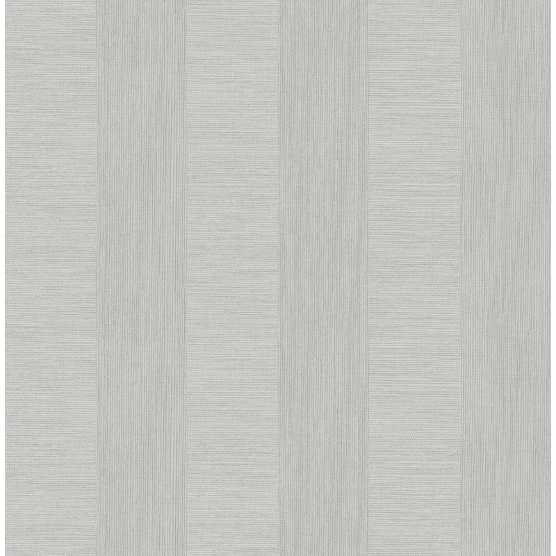Rouleau de papier peint rayé L 33 pi x l 20,5 po Alchemy, Gris clair