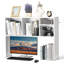 Organisateur de rangement de bureau robuste à 1 niveau, 37 x 9,4 x 28,7 pouces, avec pieds antidérapants pour le bureau et la maison