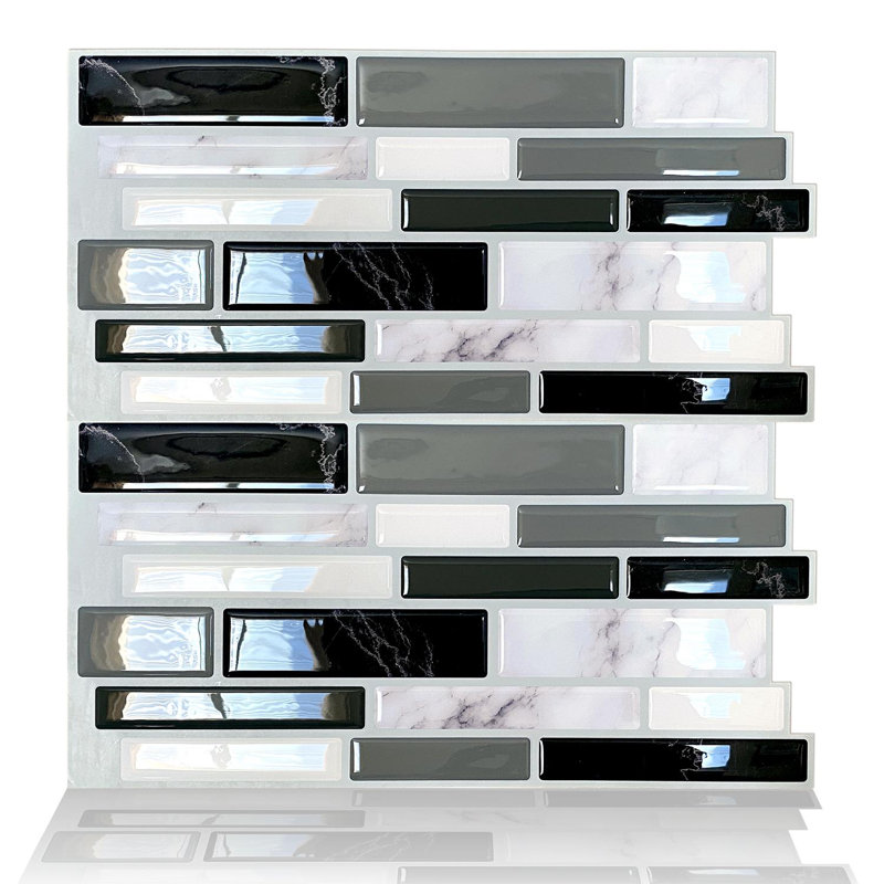 5.91'' W x 11.82'' L Gel Peel and Stick Subway Tile