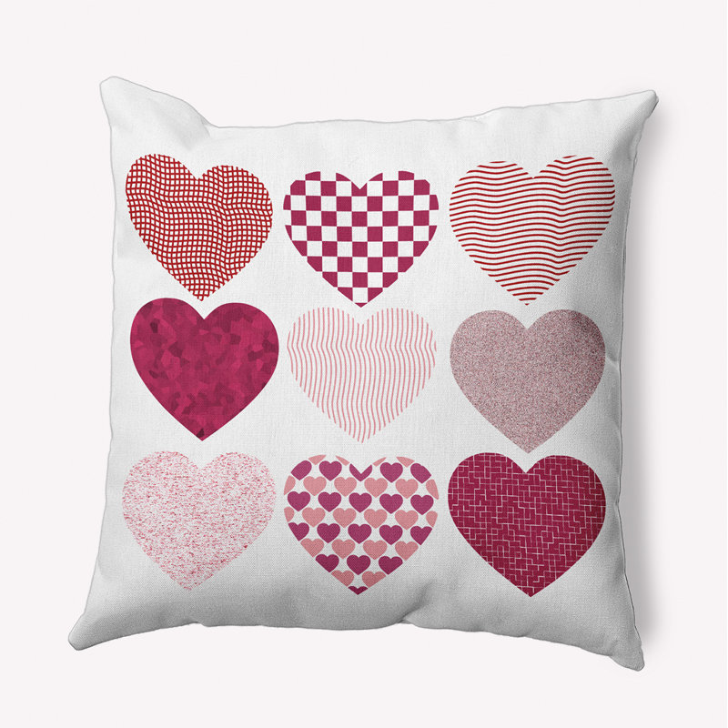 Reversible Throw Pillow, 16" H x 16" W, Square