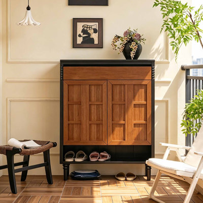 French style retro entrance shoe cabinet