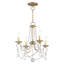 Lustre classique / traditionnel à 4 lumières de style bougie avec détails en cristal Fabio-795742095