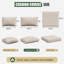 Ensemble de housses de coussin d'extérieur 14 pièces pour canapé modulaire 6 places, housses seulement-1321449902