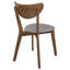 Chaise de salle à manger à dossier courbé (ensemble de 2)-1211509351-1211509348
