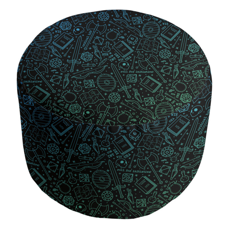 Repose-pieds Avicia, Vert, bleu et noir