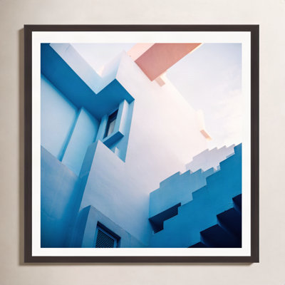 Muralla Roja Blue And Pink Geo by Raisazwart