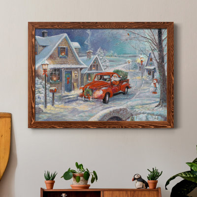 Santa's Tree Farm - reproduction d'art sur toile