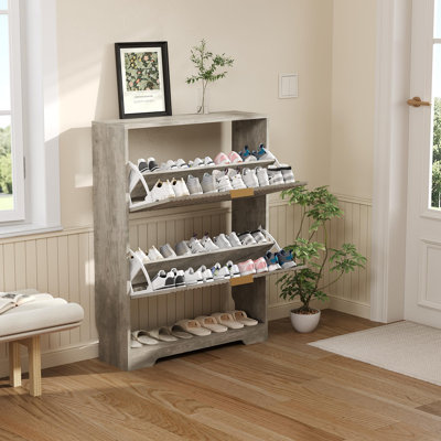Rangement à chaussures 29,9 po Mid-Century