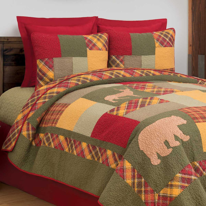 Buckley Cotton Reversible Quilt Set, King Quilt + 2 Shams