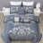 Royale Jacquard Floral 7 Piece Comforter Set-1109369014-1107231287