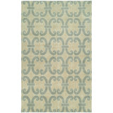 Andover Geometric Area Rug in Beige/Blue