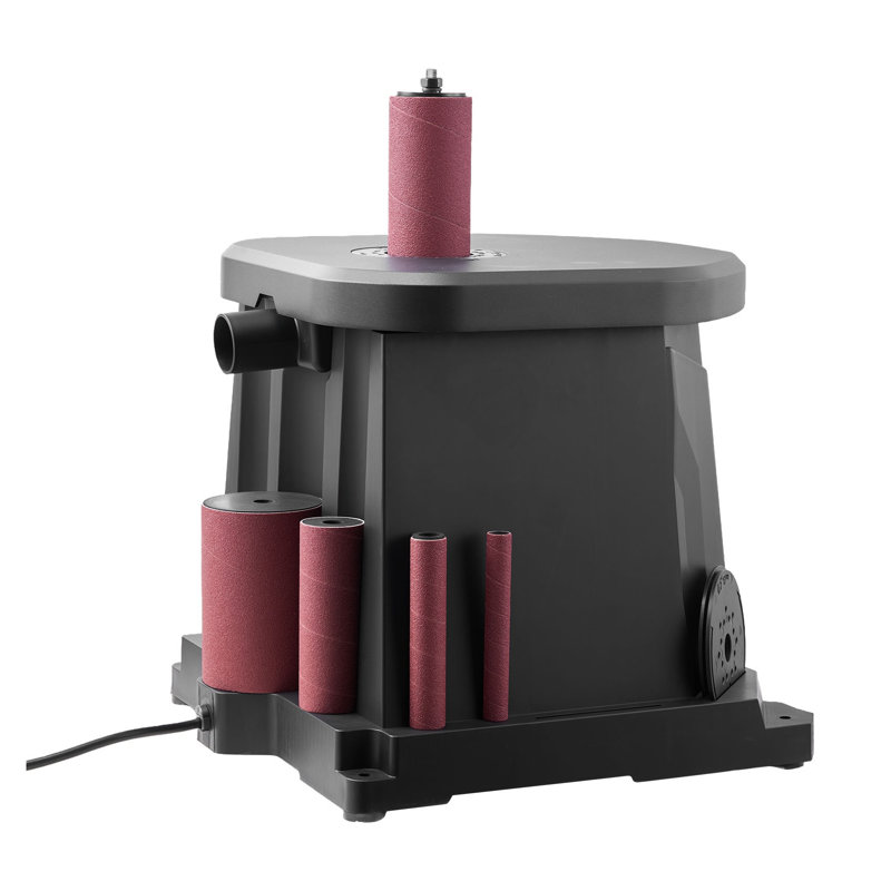 Oscillating Spindle Sander, 2000 RPM Benchtop Tool with 6 Sleeves (1/2"–3") and Dust Port for Woodworking