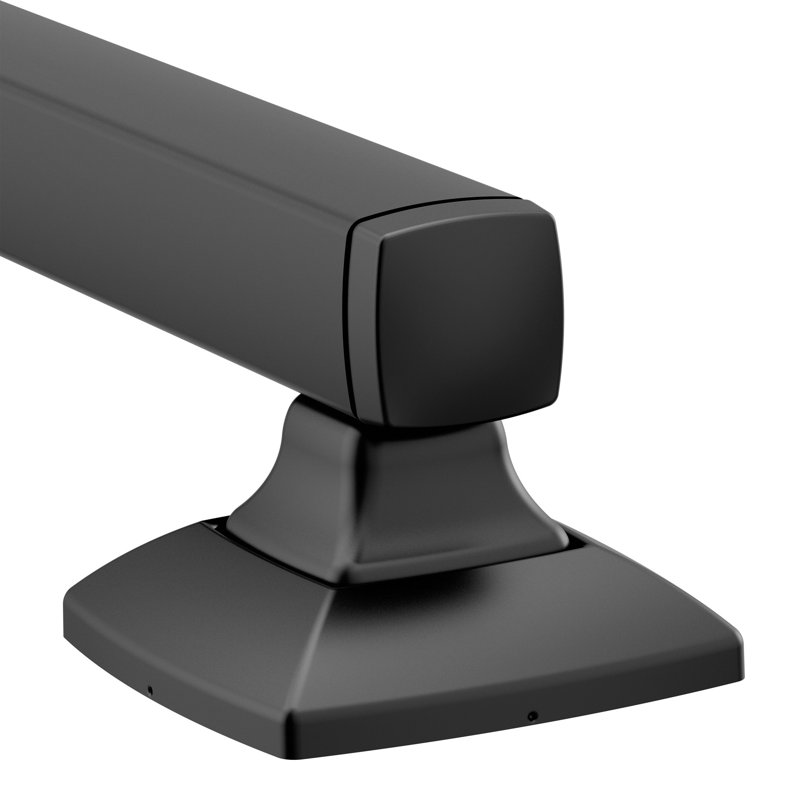 Barre d'appui de salle de bain Moen Voss, H 3,13 po x L 21,13 po, Noir mat