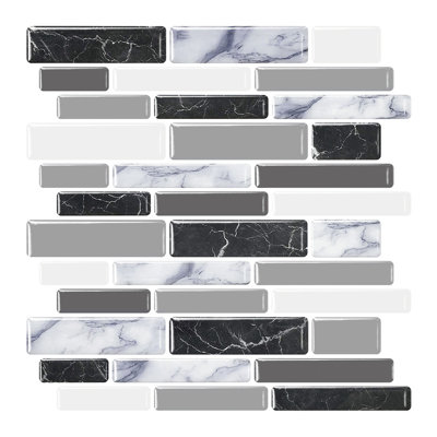 Vinyl 12'' W x 12'' L Gel Peel and Stick Backsplash Tile 