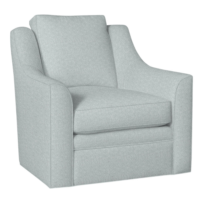 American Bungalow Nicholas Barrel Back Swivel Chair, Ian Haze