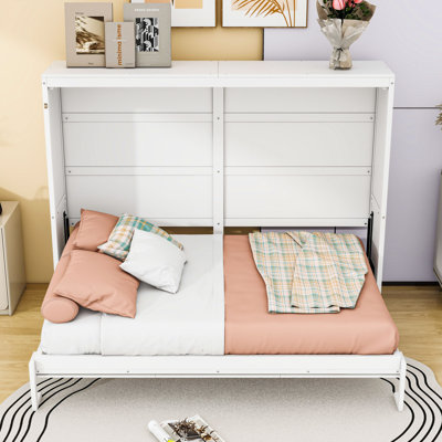 Wooden Murphy Bed with support slats