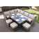 Perdomo 8 Piece Rattan Sectional Seating Group with Cushions
