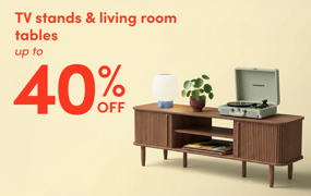 TV stand & living room table sale
