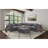 Greeley Charcoal Upholstered Square Ottoman
