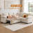 Upholstered Sofa With Ottoman-1241952409