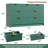 Green 54" Wide Fluted 7-Drawer Dresser – Double Chest with Gold Handles, Large TV Stand & Versatile Storage for Living Room, Bedroom, Hallway-1138549645