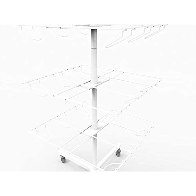 21.97'' W Metal Merchandiser with Wheels