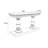 American retro style simple console table