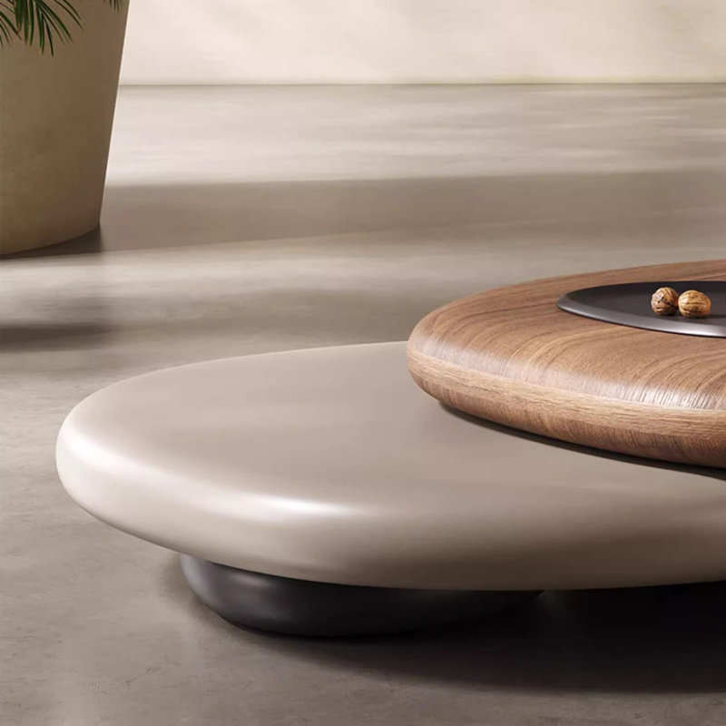Modern-style solid wood coffee table