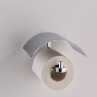 Porte-papier hygiénique à fixation murale avec couvercle Allistor